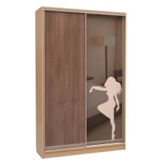 Шафа-купе «ШН-114» ДСП/Піскострум