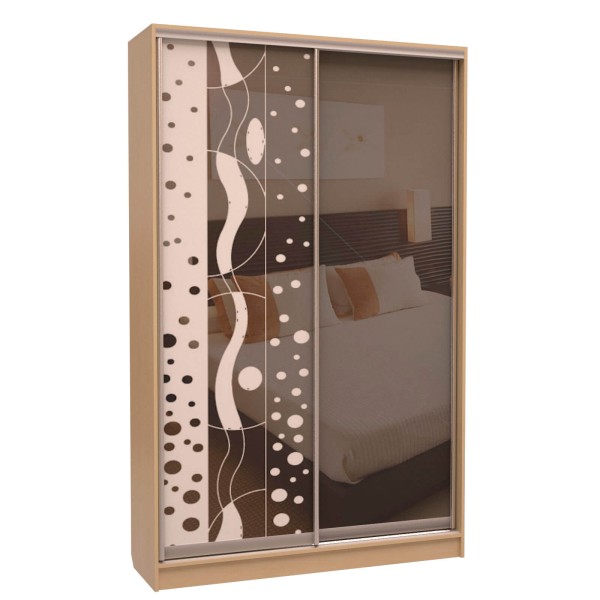 Шафа-купе «ШН-114» Дзеркало/Піскострум